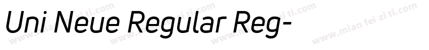 Uni Neue Regular Reg字体转换